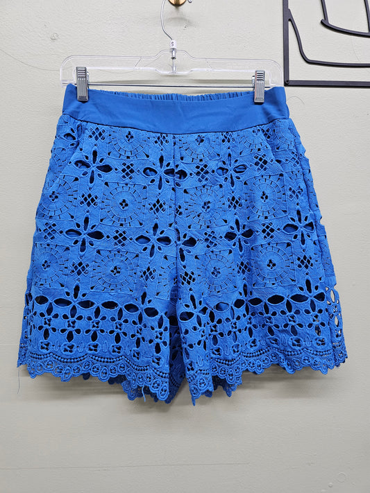 Blue exotic Lace women shorts