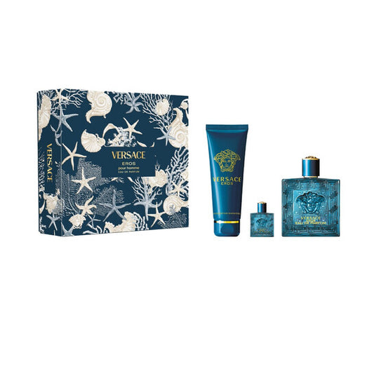 Versace Eros For Men Eau De Toilette 3-Pc Gift