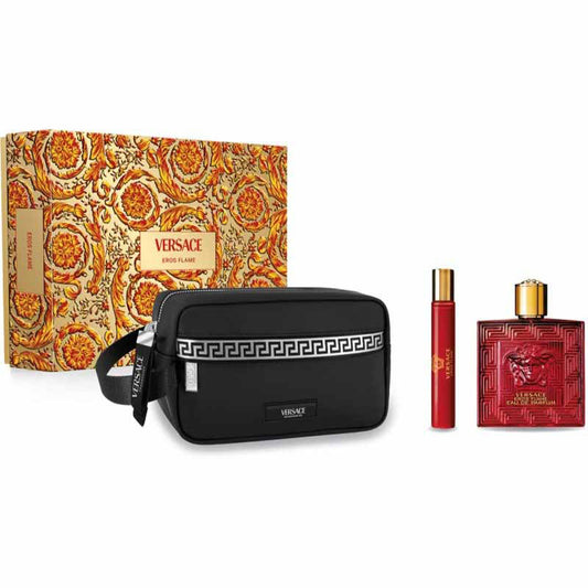 Versace Eros Flame Gift Set For Men 3 pz